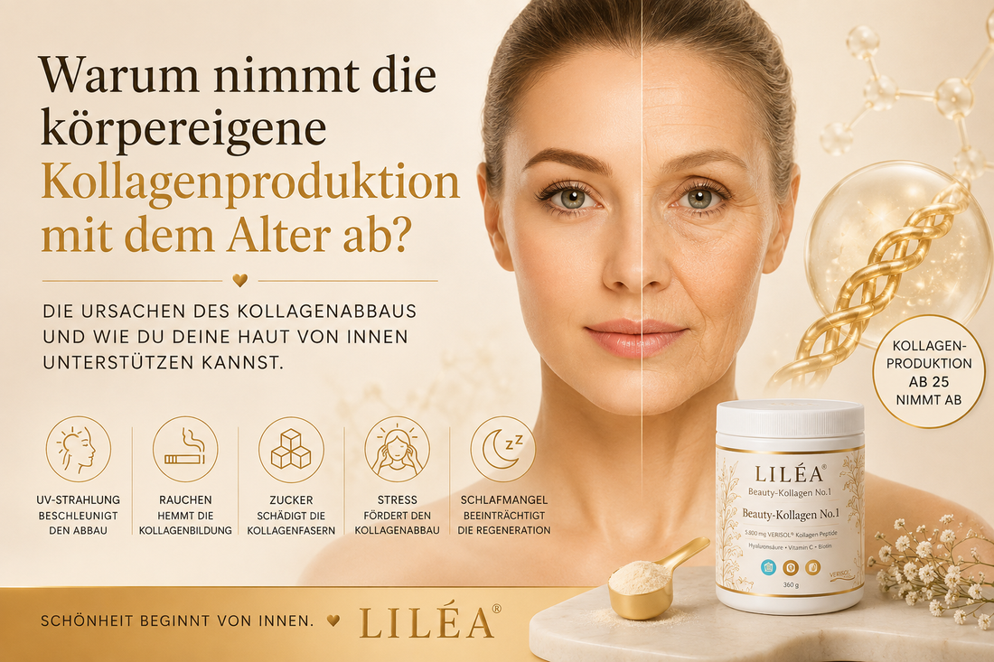 Warum nimmt die körpereigene Kollagenproduktion mit dem Alter ab? LILÉA Journal